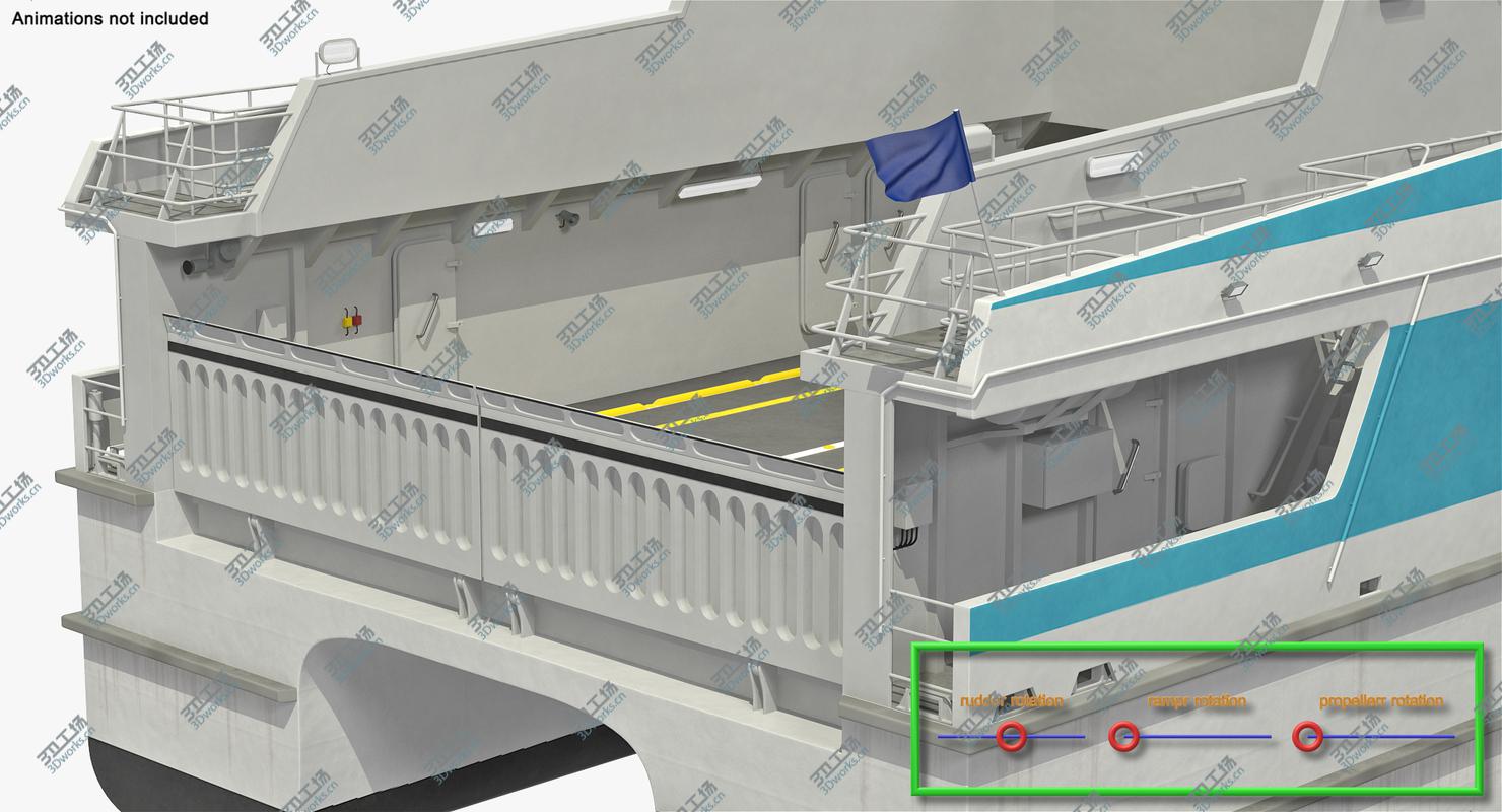 images/goods_img/2021040232/3D Ferry Catamaran Generic Rigged(1) model/5.jpg